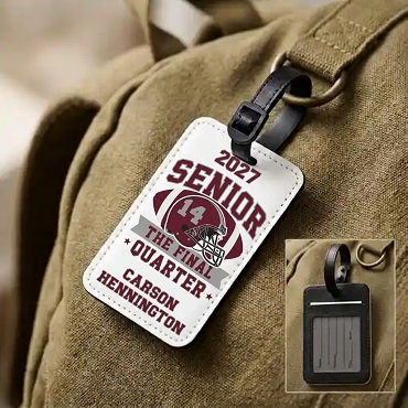 Personalized Football Senior Bag Tag The Final Quarter